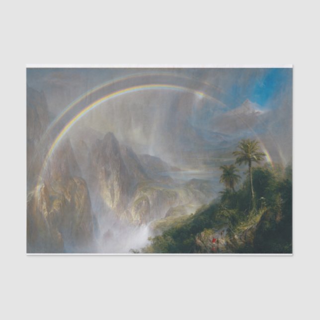 Rainy Season in the Tropics by Frederic Church Tissue Paper (Front)