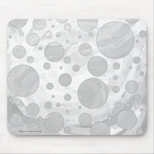 Rainy Sky Grey Polka Dots Mouse Pad