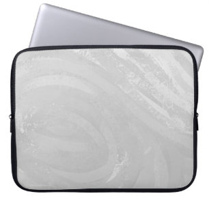 Rainy Sky Grey Swirl Laptop Sleeve