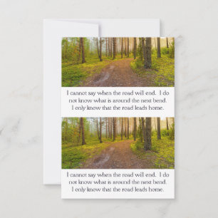Rainy Spring Faith Road Inspiration Card