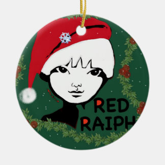 Raiph tree hing ceramic ornament