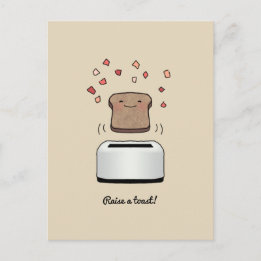 "Raise a Toast!" Postcard