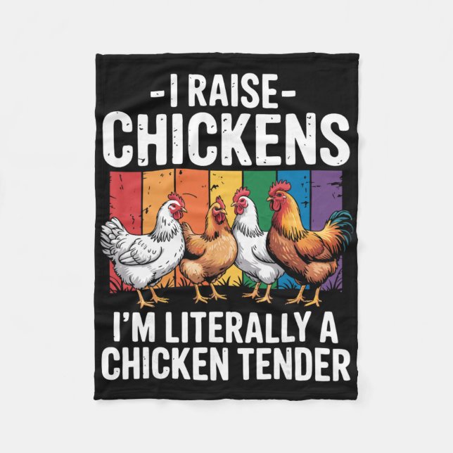 Raise Chicken Keeper Farm Poultry _3  Fleece Blanket (Front)