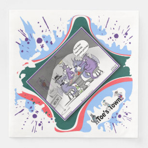 Raise, Fold, or Dilate Literal Wordplay Dinner Napkin