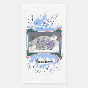 Raise, Fold, or Dilate Literal Wordplay Guest Napkin