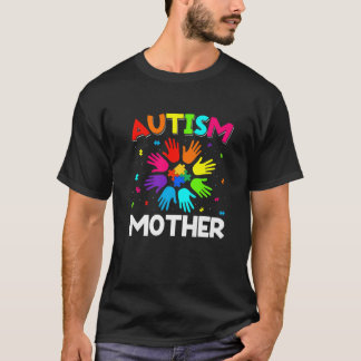 Raise Hand Autism Awareness Mother Family Support T-Shirt