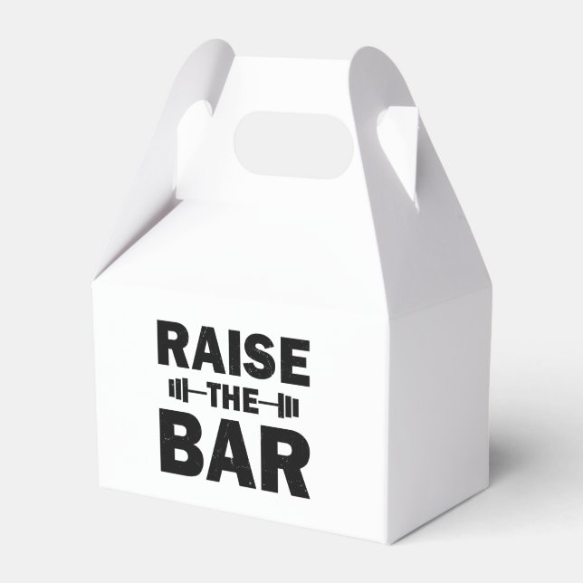 Raise The Bar Favour Box (Front Side)