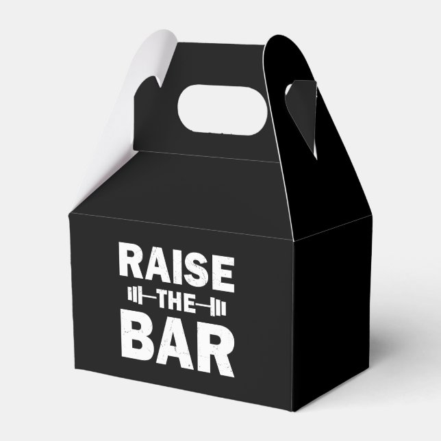 Raise The Bar Favour Box (Front Side)