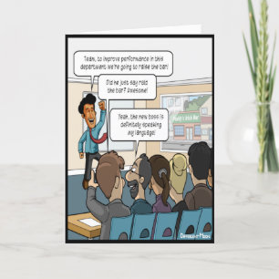 Raise the Bar Funny Boss's Day Card