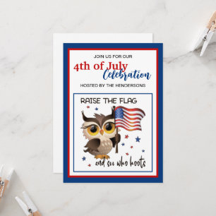 Raise the flag custom invitation