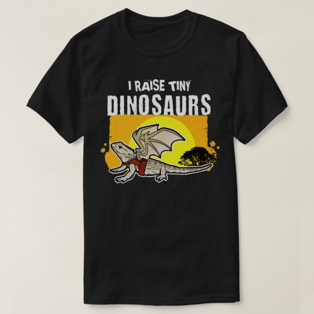 Raise Tiny Dinosaurs T-Shirt (Design Front)