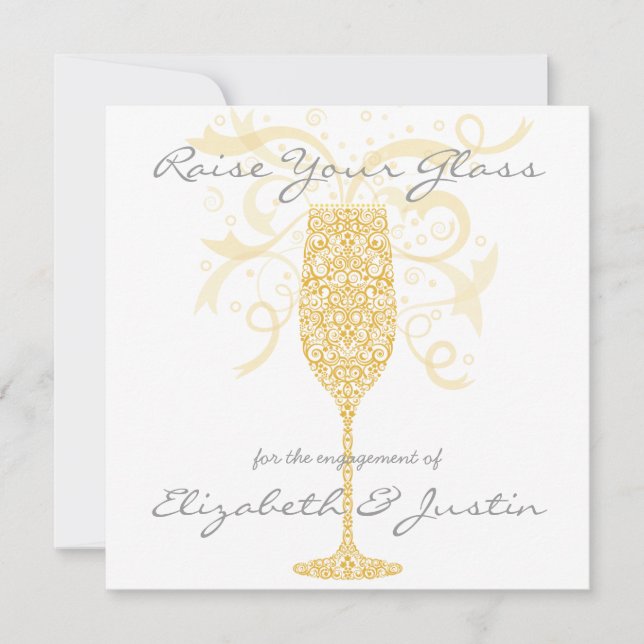Raise Your Glass Invitation (Front)