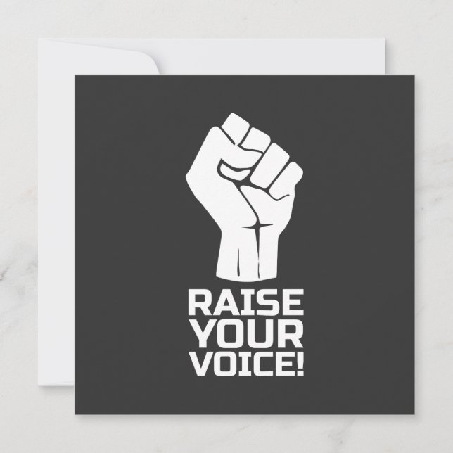 Raise Your Voice 1 W (Front)