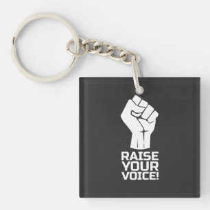Raise Your Voice 1 W Key Ring