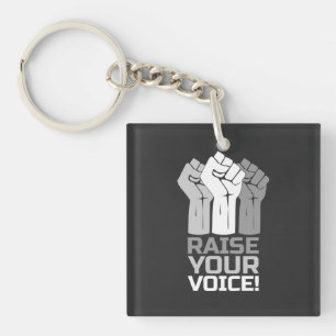 Raise Your Voice 3 Key Ring