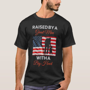 Raised By A Great Man With A Big Heart Father Amer T-Shirt