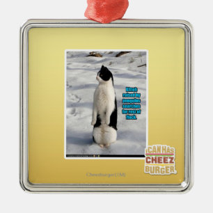 Raised by Penguins Metal Ornament