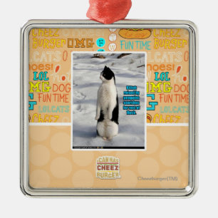 Raised by Penguins Metal Tree Decoration