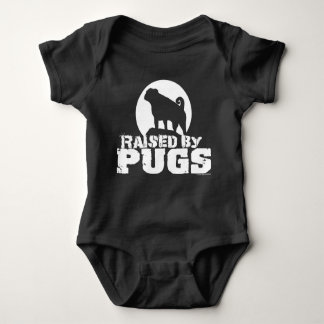 RAISED By PUGS  Baby Bodysuit