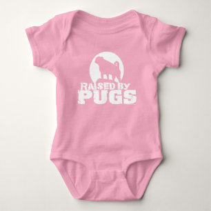 RAISED By PUGS Baby Bodysuit