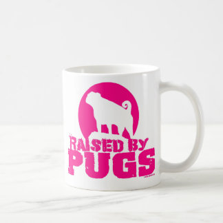 RAISED BY PUGS PINK PUG MUG