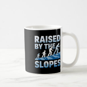 Raised By The Slopes Alpine Skiing Coffee Mug