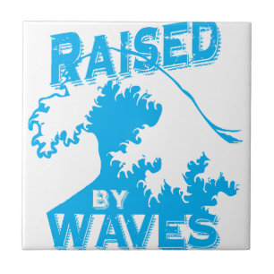 raised by waves ceramic tile