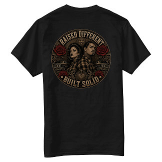 Raised different built Solid Back Hit T-Shirt