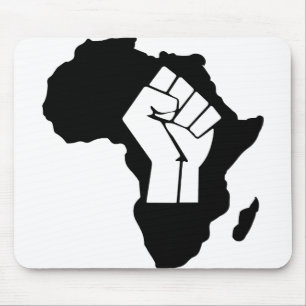 Raised Fist Africa Mouse Pad