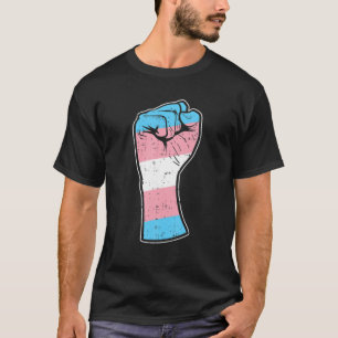 Raised Fist Transgender Pride LGBT Trans Transexua T-Shirt