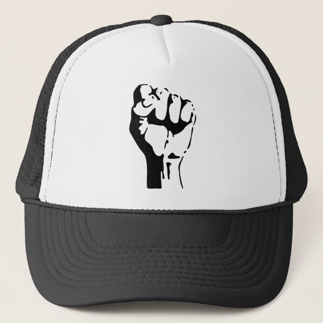 Raised Fist Trucker Hat (Front)