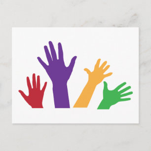 Raised Hands Postcard