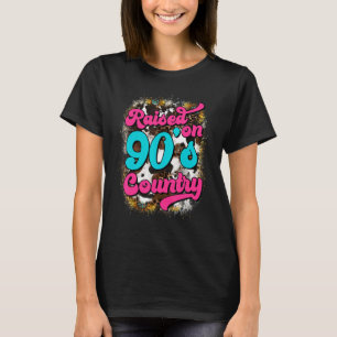 Raised On 90's Country Vintage Cow Look T-Shirt