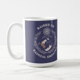 Raised on Radical Empathy Feminist Floral Hands Coffee Mug