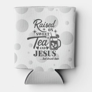 “Raised on Sweet Tea & Jesus” Koozie Bottle Cooler