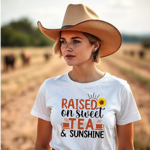 Raised on Sweet Tea & Sunshine - Sunflower T-Shirt