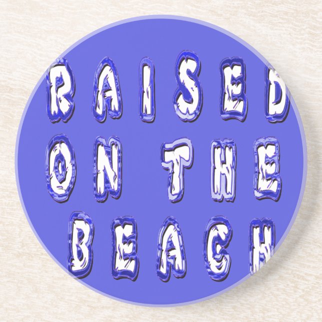  Raised on the Beach: A Nautical Design Coaster (Front)