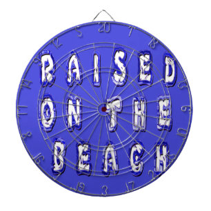 Raised on the beach: Serene Beach Life Memories Dartboard