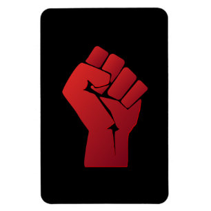 Raised Red Gradient Fist Magnet