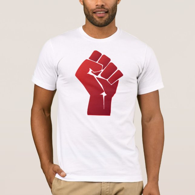 Raised Red Gradient Fist T-Shirt (Front)