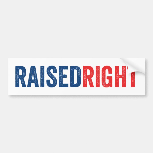 Raised Right Bumper Sticker (Front)
