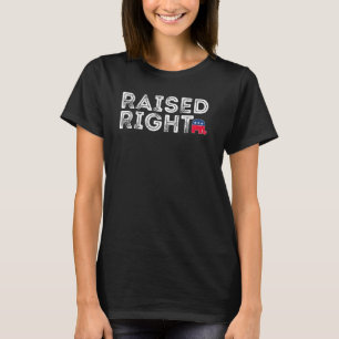 Raised Right Republican Conservative Vintage T-Shirt