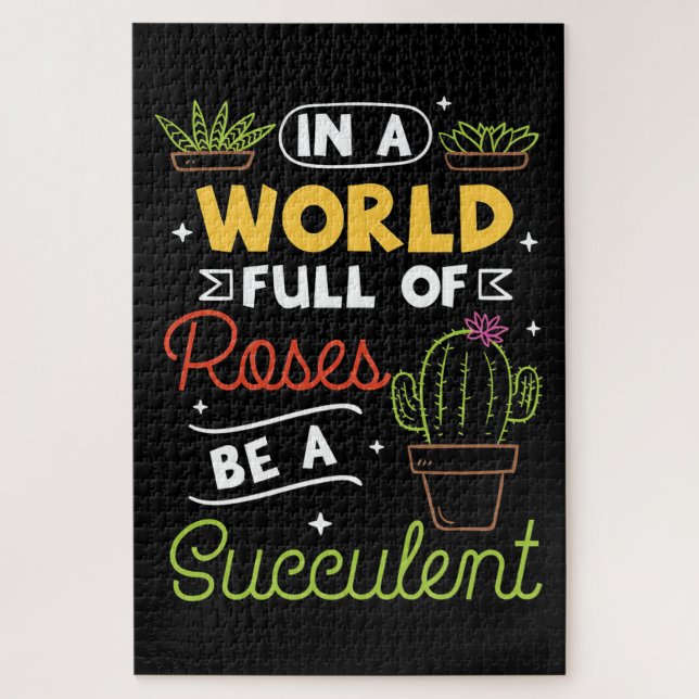 Raises Be A Succulent Jigsaw Puzzle (Vertical)