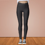 Raisin Black Solid Color Leggings<br><div class="desc">Raisin Black Solid Color</div>