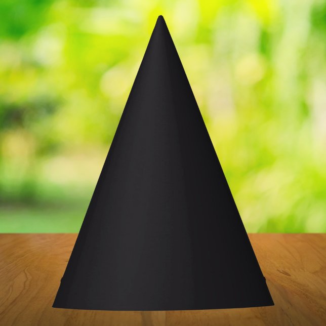 Raisin Black Solid Colour Party Hat (Creator Uploaded)