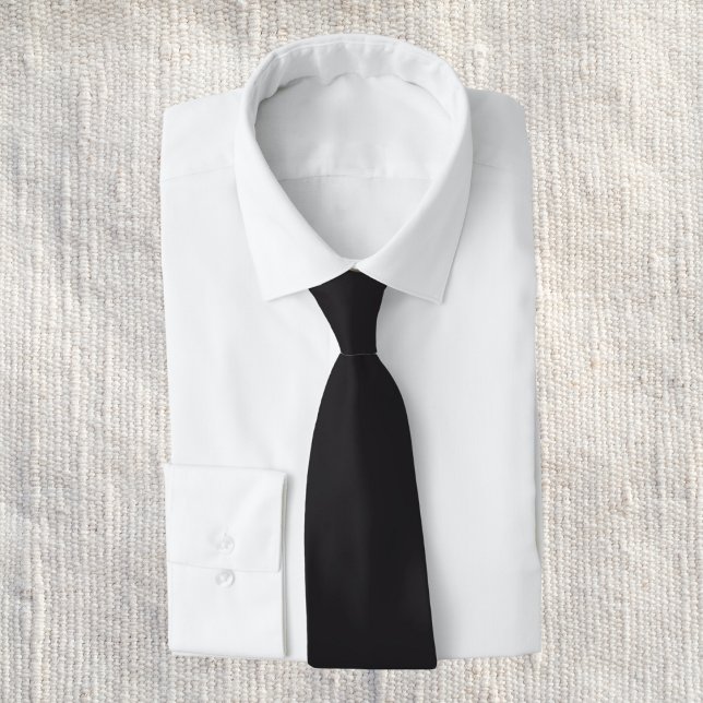 Raisin Black Solid Colour Tie (Creator Uploaded)