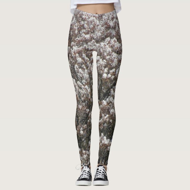 Raisin Blossoms Pattern Legging (Front)