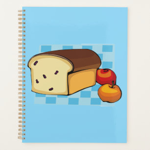 Raisin Bread Loaf and Red Apples Planner