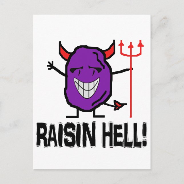 Raisin Hell Postcard (Front)