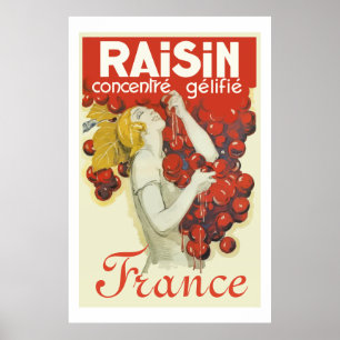 Raisin (Vintage french ad) Poster